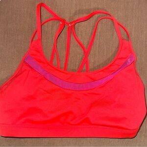 Women's Red  Sports Bra